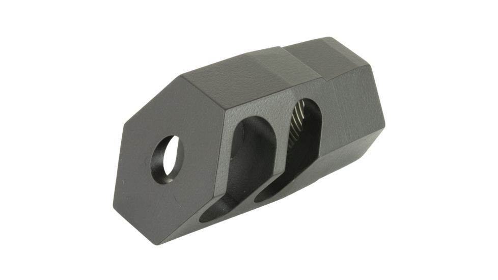 Billet Rifle Systems 30 Caliber 2 Chamber Muzzle Brake, Black, BILLBRS-MBL-2C-30CAL