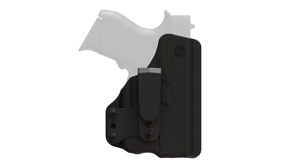 Blade-Tech Glock 42 with Crimson Trace LG443 or LG443G Ambidextrous Molded CTC Ambi Klipt Inside the Pants Holster, Black, BTLG-443-HBT-GL-42