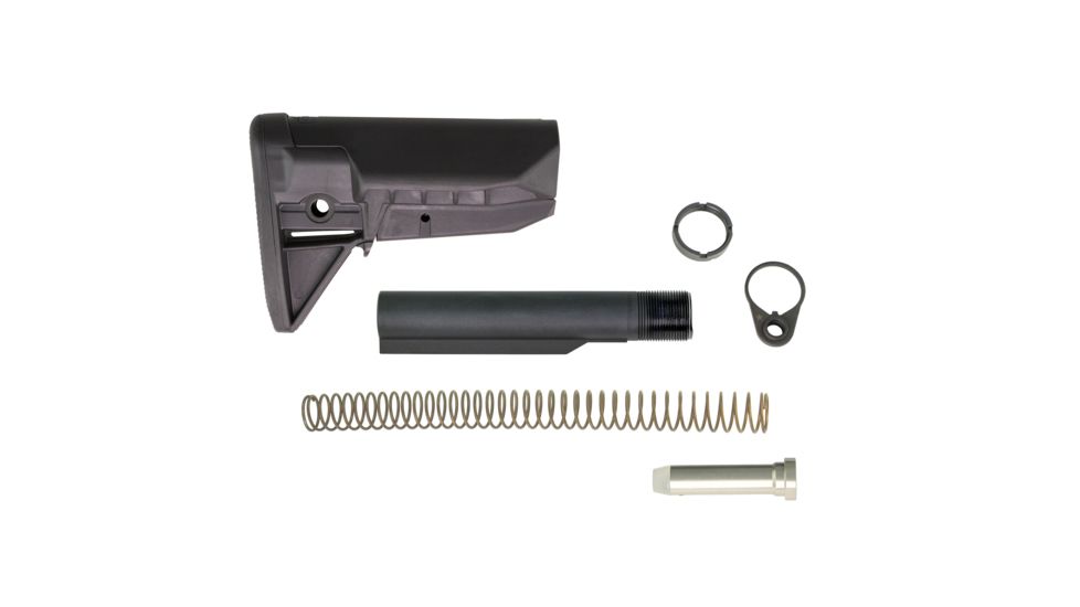 Bravo Company Mfg Gunfighter SOPMOD Receiver Extension Quick Detach End Plate Model 0 Stock Kit, Black, BCM-GFSK-MOD0-SPMD-BLK