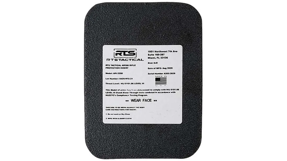 RTS Tactical Lightweight Level III+ Rifle Special Threats
