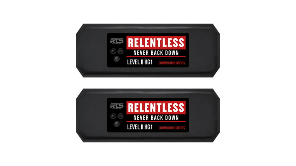 RTS Tactical Cummerbund Inserts Relentless Level II HG1 Armor Plate