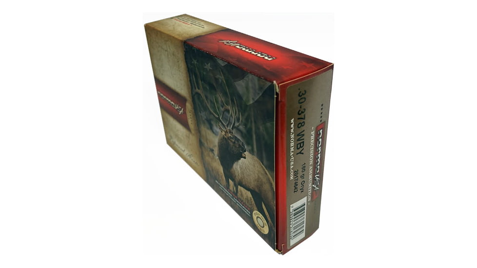 Norma Oryx .30-378 Weatherby Magnum 180 grain Norma Oryx Brass Cased Centerfire Rifle Ammo, 20 Rounds