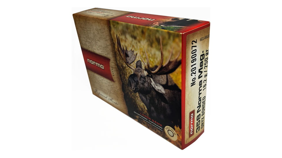 Norma Oryx .358 Norma  Magnum 250 grain Norma Oryx Brass Cased Centerfire Rifle Ammo, 20 Rounds