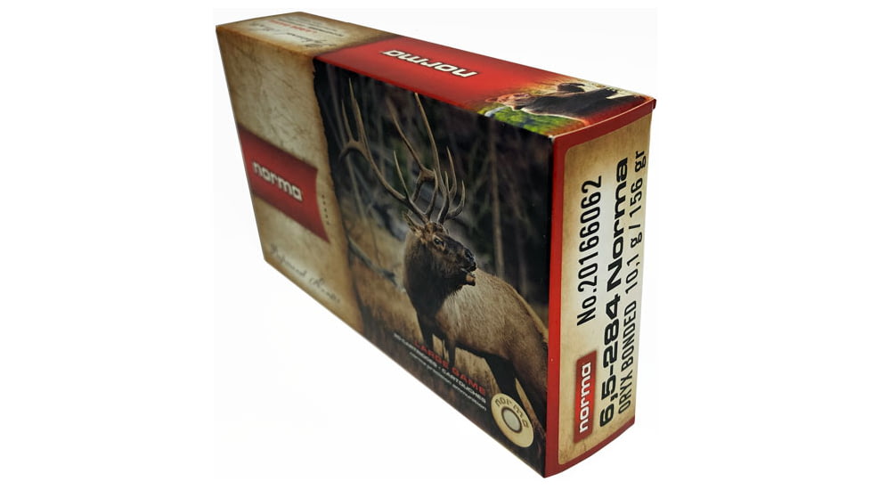 Norma Oryx 6.5x284 Norma 156 grain Norma Oryx Brass Cased Centerfire Rifle Ammo, 20 Rounds