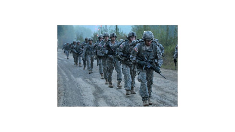 army ruck march with backpacks