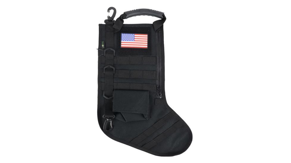 Ruck Up Tactical Christmas Stocking with USA Flag Patch, Black 1115880