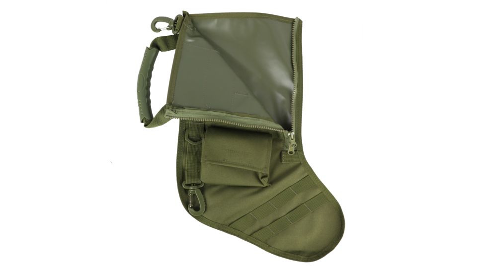 Ruck Up Tactical Christmas Stocking with USA Flag Patch, OD Green 1115881