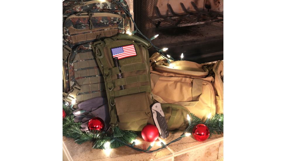 Ruck Up Tactical Christmas Stocking with USA Flag Patch, OD Green 1115881
