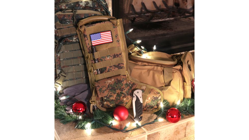 Ruck Up Tactical Christmas Stocking with USA Flag Patch, Marpat 1115882