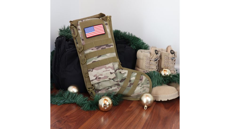 Ruck Up Tactical Christmas Stocking with USA Flag Patch, Multicam 1115883