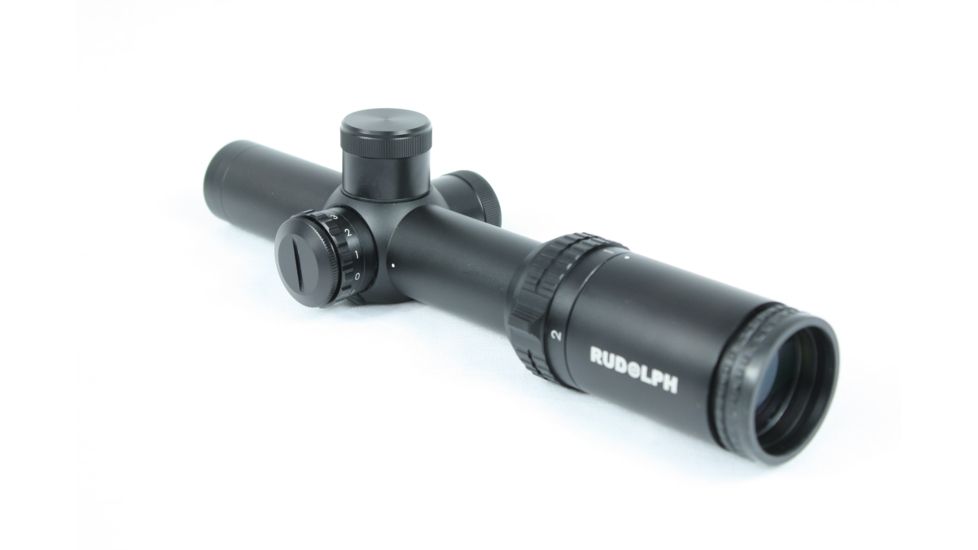 Rudolph Optics Tactical Series - T1 1-4x24 30mm Rifle Scope T8 Reticle, Black, T1-010424-T8-IR