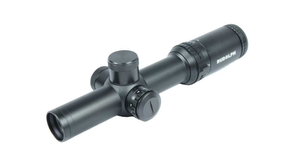 Rudolph Optics Tactical Series - T1 1-4x24 30mm Rifle Scope T8 Reticle, Black, T1-010424-T8-IR