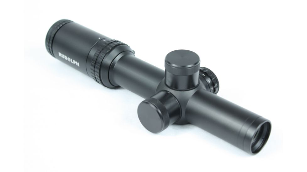 Rudolph Optics Tactical Series - T1 1-4x24 30mm Rifle Scope T8 Reticle, Black, T1-010424-T8-IR