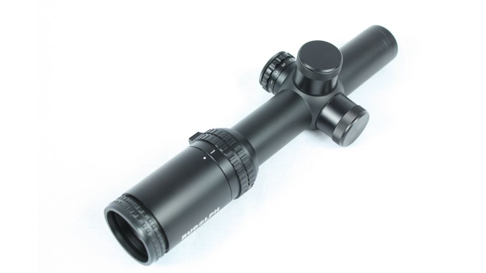 Rudolph Optics Tactical Series - T1 1-4x24 30mm Rifle Scope T8 Reticle, Black, T1-010424-T8-IR