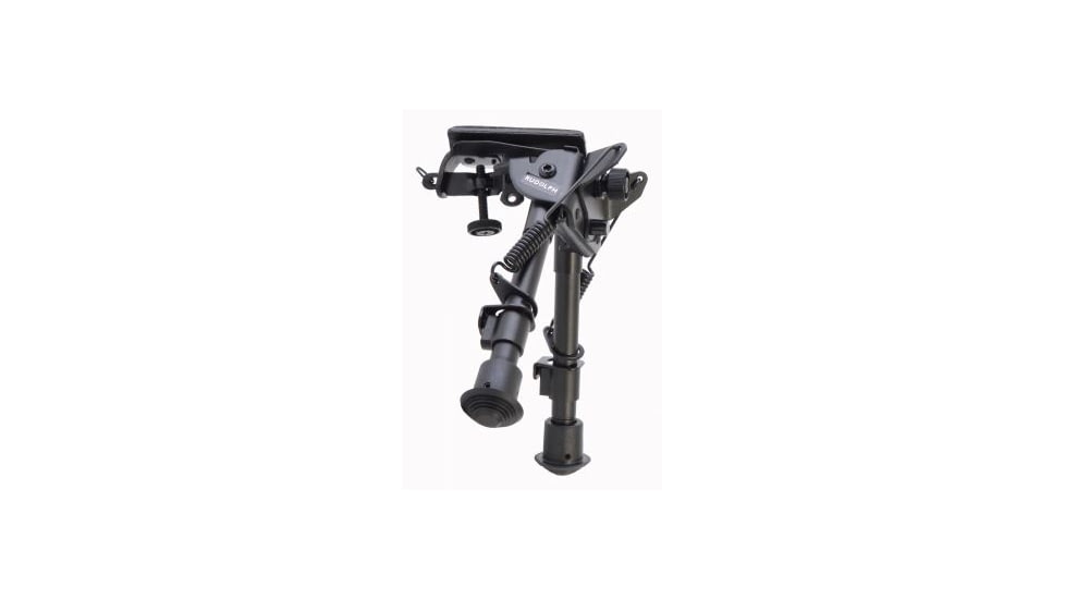Rudolph Optics 6in.-9in. Black Aluminum Swivel Pivot Bipod, Black 6009880275144