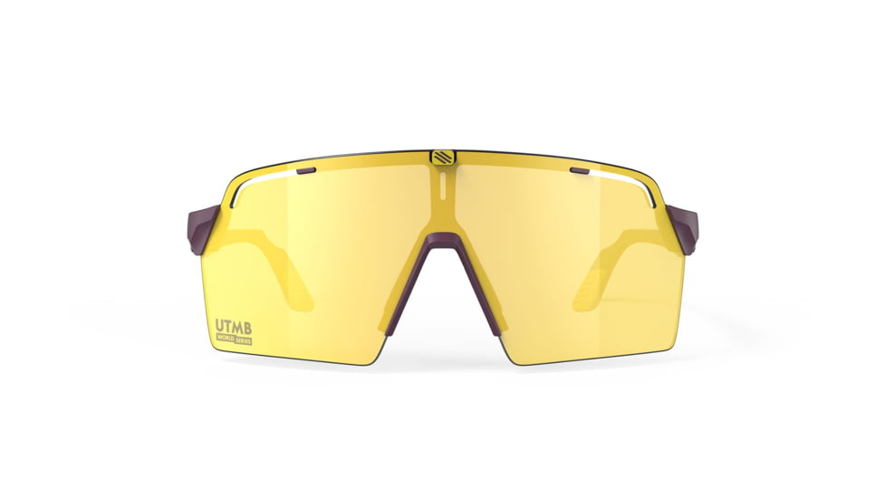 Rudy Project North America Spinshield Pro UTMB, Spinshield Pro UTMB Cabernet Matte Frame With Multilaser Yellow Lenses, SP980525-0000