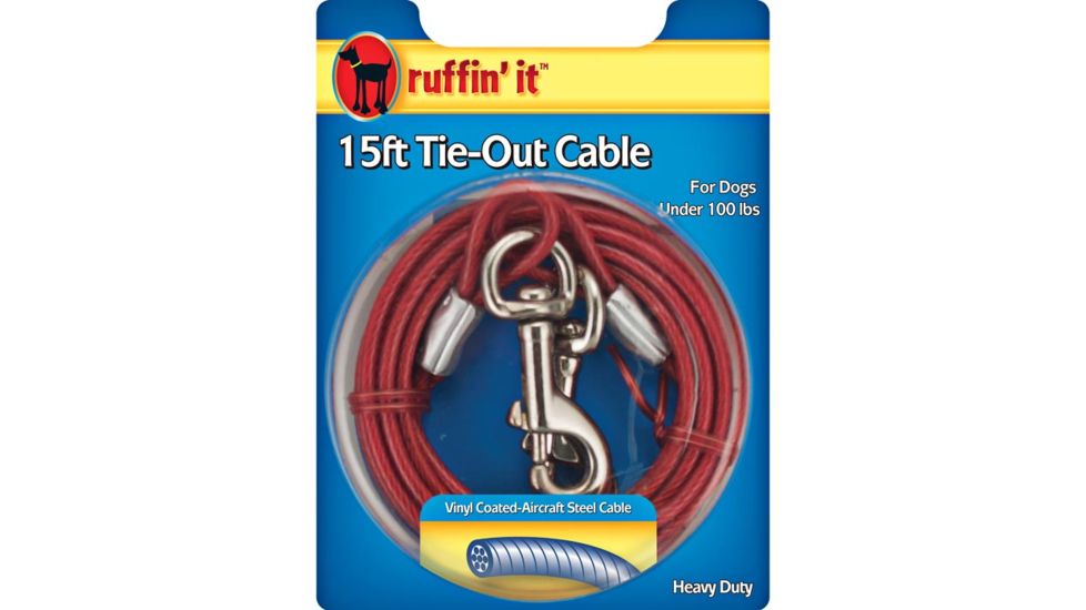 Ruffin' It 15' Hd Cable Tie-out Red 29215