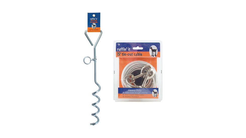 Ruffin' It 15' Hd Cable Tie-out Red 29215