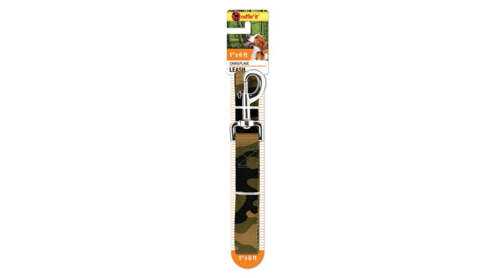 Ruffin' It Camo/ornge Revrse Dog Collar S 31301
