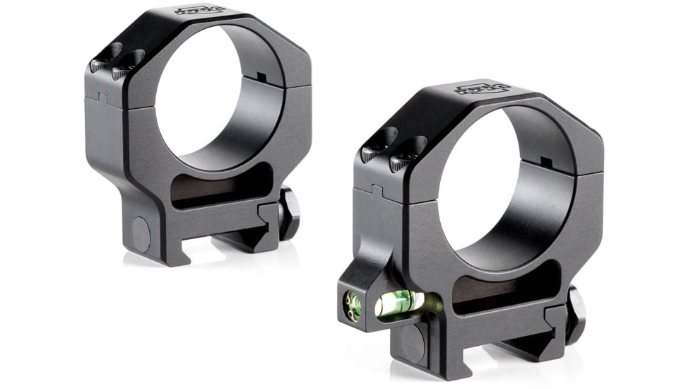 Ruffs Precision Manufacturing Precision Co-Linear Bubble Level 35mm Riflescope Ring, High - 1.25, Set of 2, Black, CLR-35125