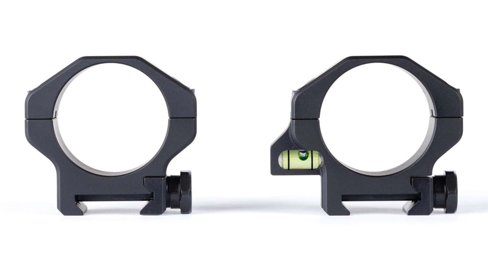 Ruff's Precision Manufacturing 34mm Riflescope Rings w/Co-Linear Bubble Level, Medium - 1.00in, Set of 2, Black, CLR-34100