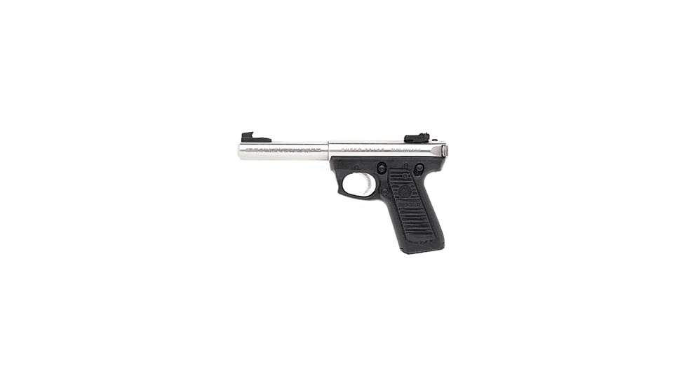 Ruger 22/45 Mark II Pistol, .22 Long Rifle, 6.875 in barrel, polymer frame, integrated black synthetic grip, blowback operated semi-auto, fixed front, adjustable rear, 10 round magazine, 22/45 MRKII-6875-1-FRRMPG