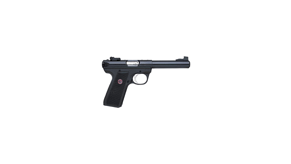 Ruger 22/45 Mark III Hunter Pistol, .22 Long Rifle, 4.5 in barrel, polymer frame, integrated black synthetic grip, blowback operated semi-auto, fixed front, adjustable rear, 10 round magazine, 22/45 MRKIIIH45-1-FRRMPG