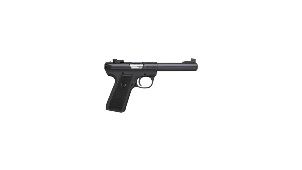 Ruger 22/45 Threaded Barrel Pistol, .22 Long Rifle, 4.5 in barrel, black polymer frame, black polymer grip, blowback operated semi-auto, fixed, 10 round magazine, 22/45 TB-45-1-FRRMPG