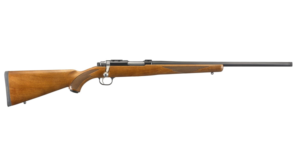 Ruger 77/22 Bolt Action Rifle, .22 Hornet, 20in 1/2x28 TPI Barrel, 1-14, Walnut Wood Stock, Blued, 7225-FRRMPG