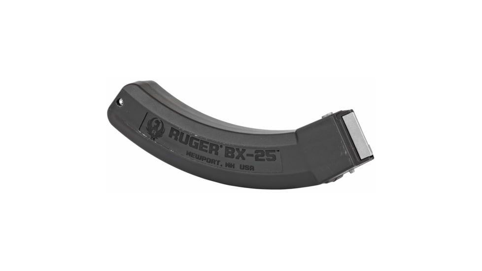 Ruger BX-25 10/22/SR/77/Charger Rifle Magazine, .22 LR, 25 Round, Black, 1 Pack, Polymer, 90361-25RD