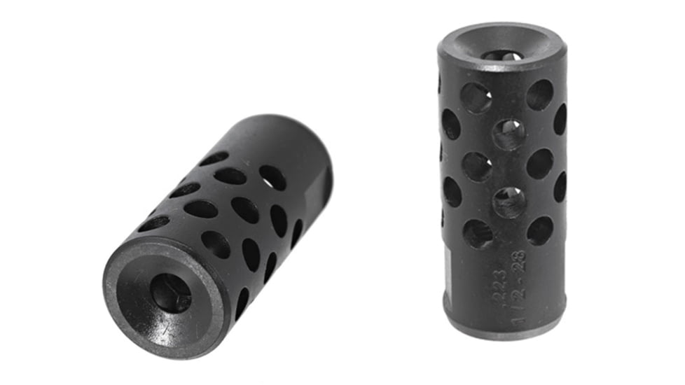 Ruger 90486 Radial Port Muzzle Brake 223 Rem,5.56 NATO 1/2-28 Tpi 1.75 Black O