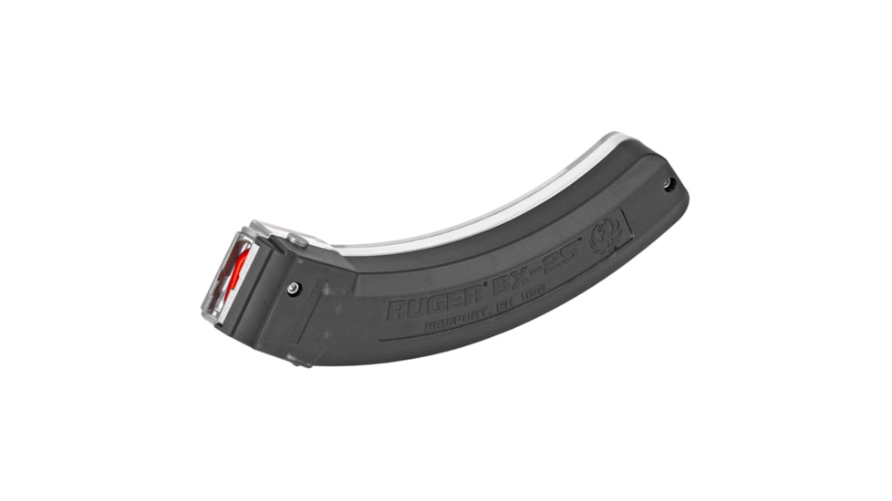 Ruger 10/22/SR/77/Charger .22 LR Rifle Magazine, 25 Round, Clear, 1 Pack, Plastic, 90591-25RD