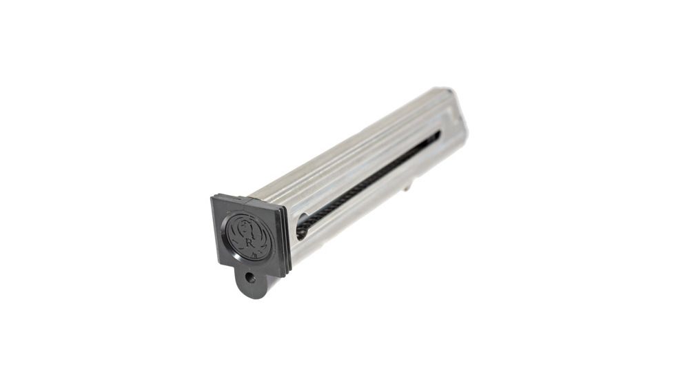 Ruger Mark III/Mark IV .22 Long Rifle 10 Rd Magazine, 2 Pack, Silver Finish, 90645