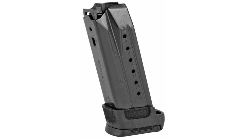 Ruger 90681 Security-9 Compact 15rd 9mm Luger Black Oxide Steel, Steel, 90681-15RD