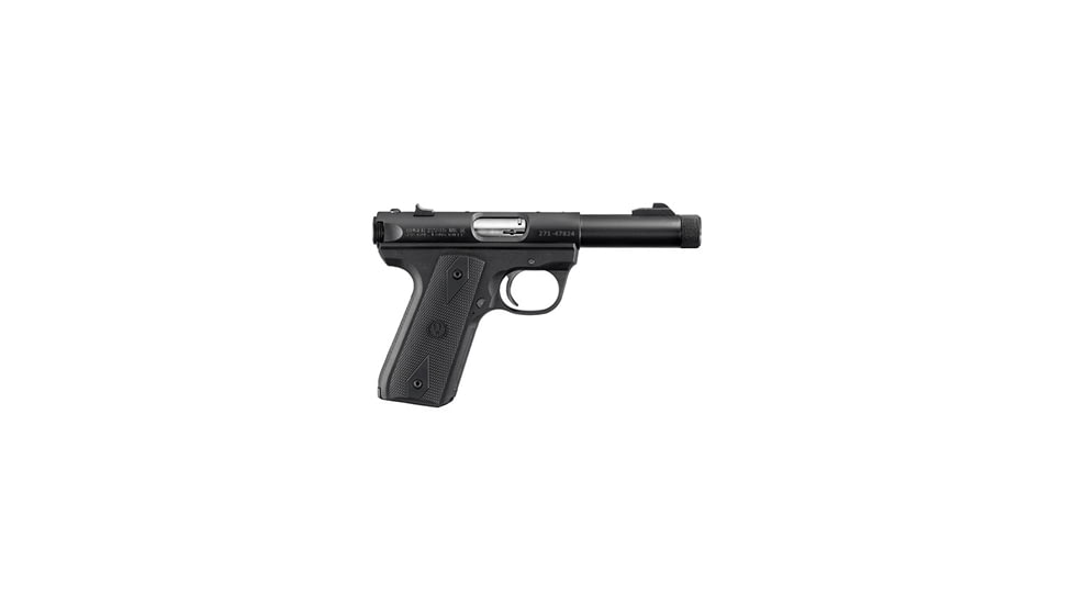 Ruger 9E Pistol, 9mm Luger, 4.14 in barrel, black glass filled nylon frame, integrated glass filled nylon grip, recoil operated semi-automatic, white 3-dot, 17 round magazine, 9EP-1-FRRMPG