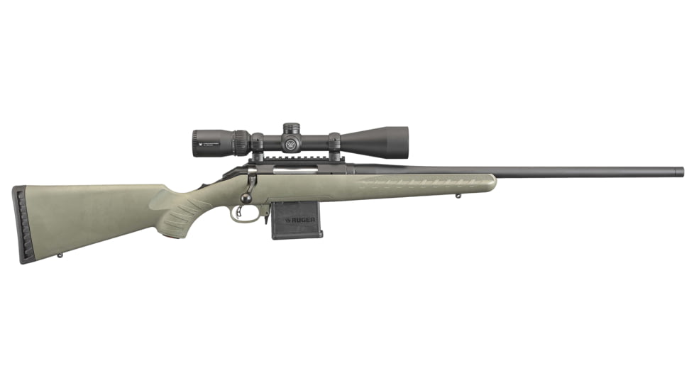 Ruger American Bolt Action Rifle, .204 Ruger, 22 in barrel, 1-12 Twist, Threaded, Black, 10 Rounds, 26952-FRRMPG