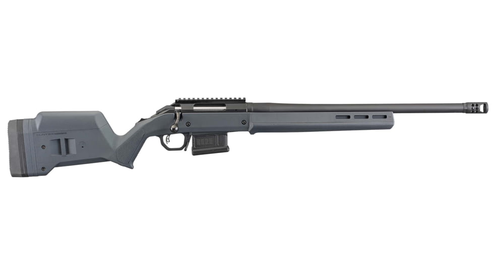 Ruger American Hunter Bolt Action Rifle, .308 Winchester, 20 in barrel, 1-10 Twist, Hybrid Muzzle Brake, Matte Black, 5 Rounds, 26993-FRRMPG