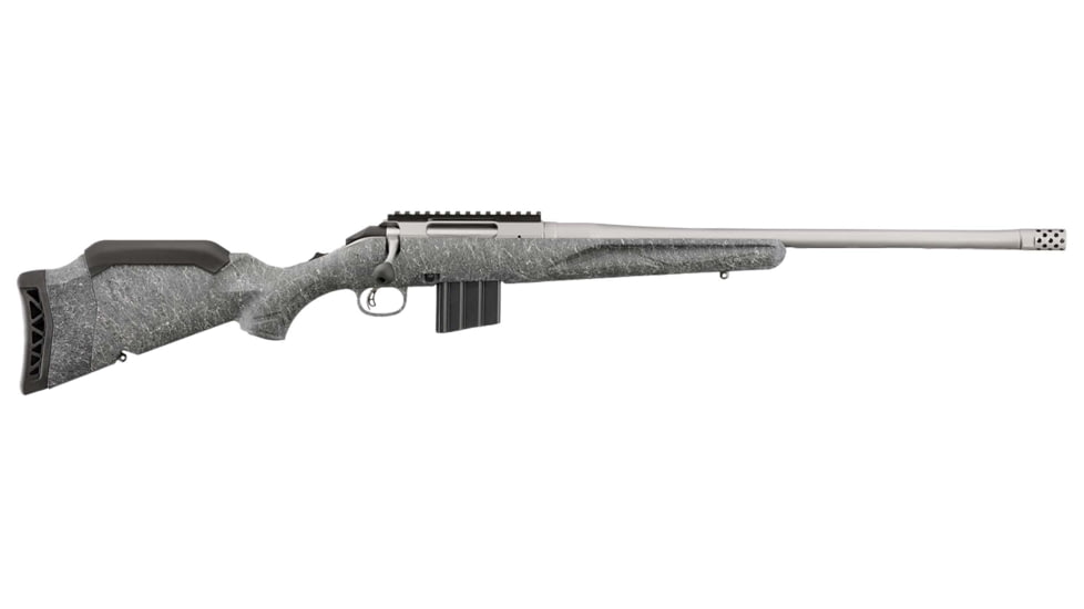 Ruger American Gen II Bolt Action Rifle, .400 legend, 20in Barrel, 1-16, Splatter Grey Stock, Grey, 46907-FRRMPG