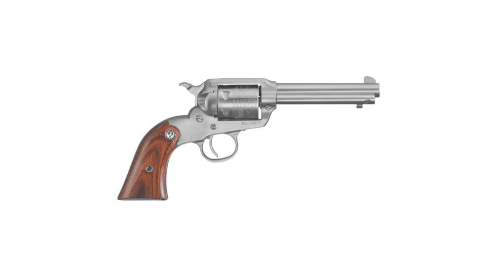 Ruger Bearcat Revolver, .22 Long Rifle, 4.2in Barrel, X-Large, Fixed, Stainless Frame, Wood Grip, 6 Round Cylinder, 913