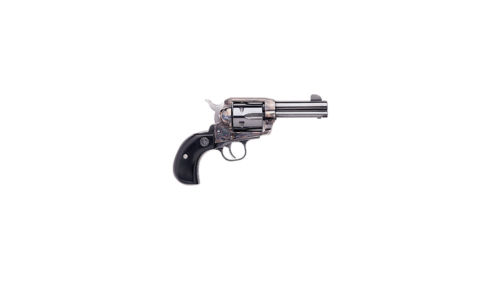 Ruger Birds Head Vaquero Revolver, .45 Colt, 3.75 in barrel, color case blued alloy steel frame, black micarta grip, revolving chamber, blade front, fixed rear, 6 round cylinder, BHV-375-45-1-FRRMPG