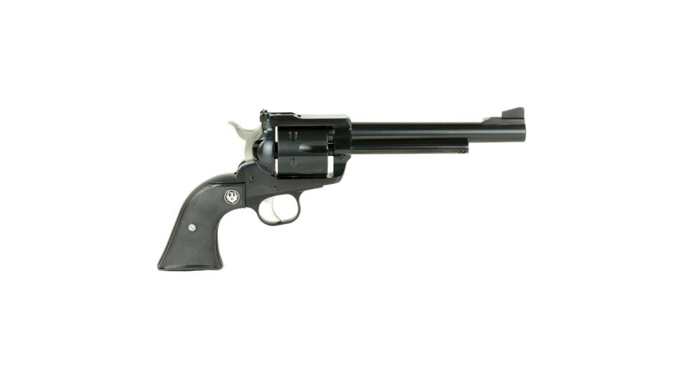 Ruger Blackhawk Revolver, .357 Magnum/.38 Special, 6.5in Barrel, X-Large, Adjustable, Blued Frame, Rubber Grip, 6 Round Cylinder, 316