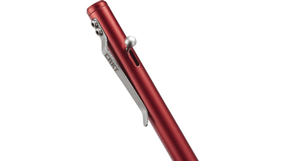 Ruger Bolt Action Pencil, Stainless Steel, Red, R3402