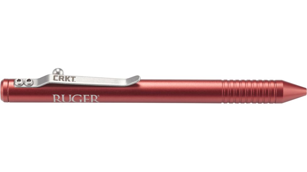Ruger Bolt Action Pencil, Stainless Steel, Red, R3402