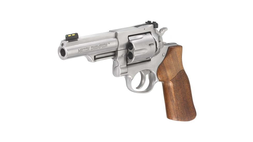 Ruger GP100 Match Revolver, 10mm Auto, 4.2in Barrel, Adjustable, Stainless Frame, Wood Grip, 6 Round Cylinder, 1775