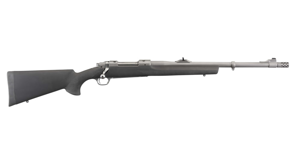 Ruger Hawkeye Alaskan Bolt Action Rifle, .375 Ruger, 20in Barrel, 1-12, Synthetic Black Stock, Stainless, 57100-FRRMPG