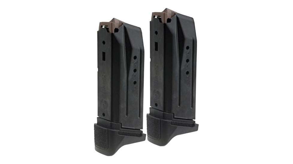 Ruger Security Bersa Thunder 380/Glock 42/Ruger LCP II .380 ACP 10 Round Magazine, Black Oxide, 2-Pack, 90729