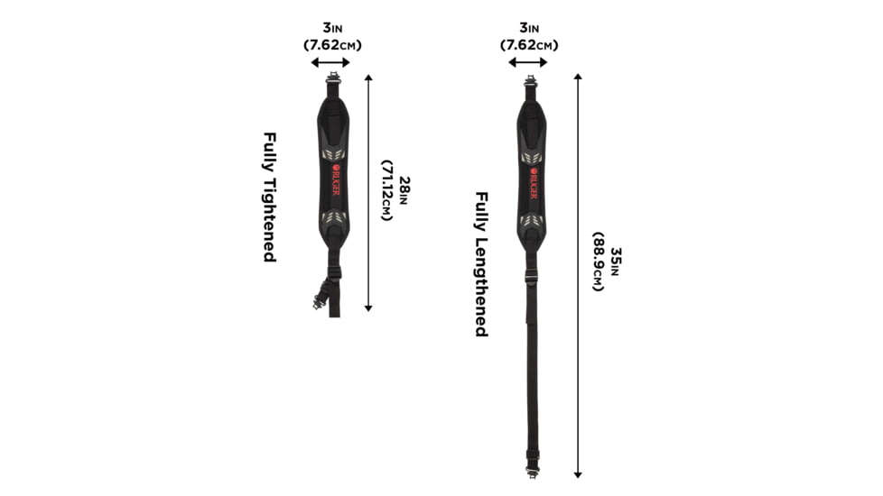 Ruger Mesa Neoprene Rifle Gun Sling with Swivels, Black, 27834