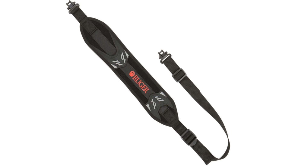 Ruger Mesa Neoprene Rifle Gun Sling with Swivels, Black, 27834