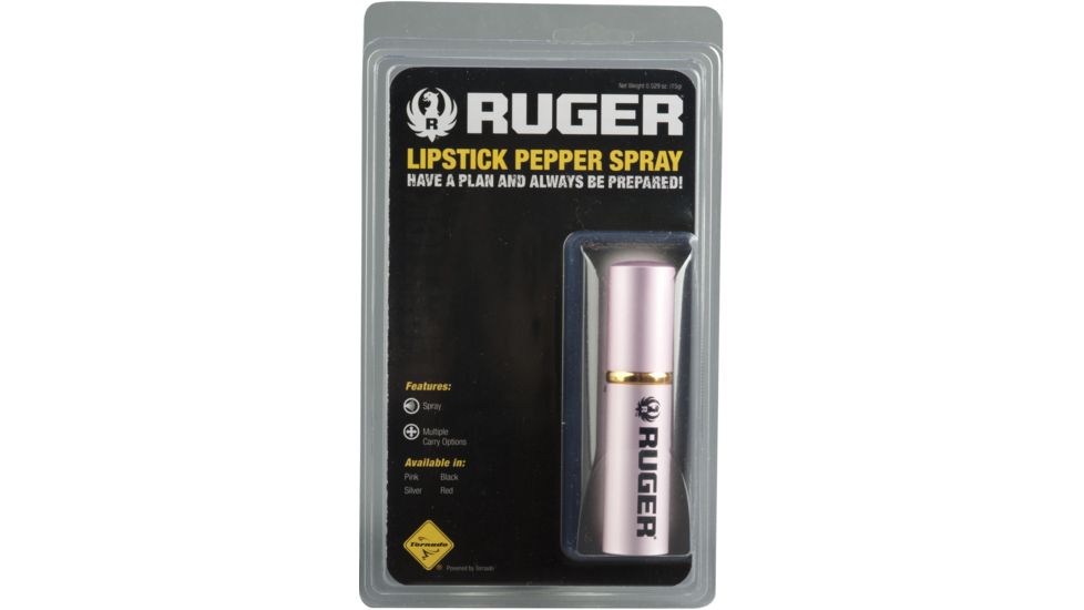 Ruger Pepper Spray Ruger Lipstick Pepper Spray Net Weight 0.529 Ounce Pink