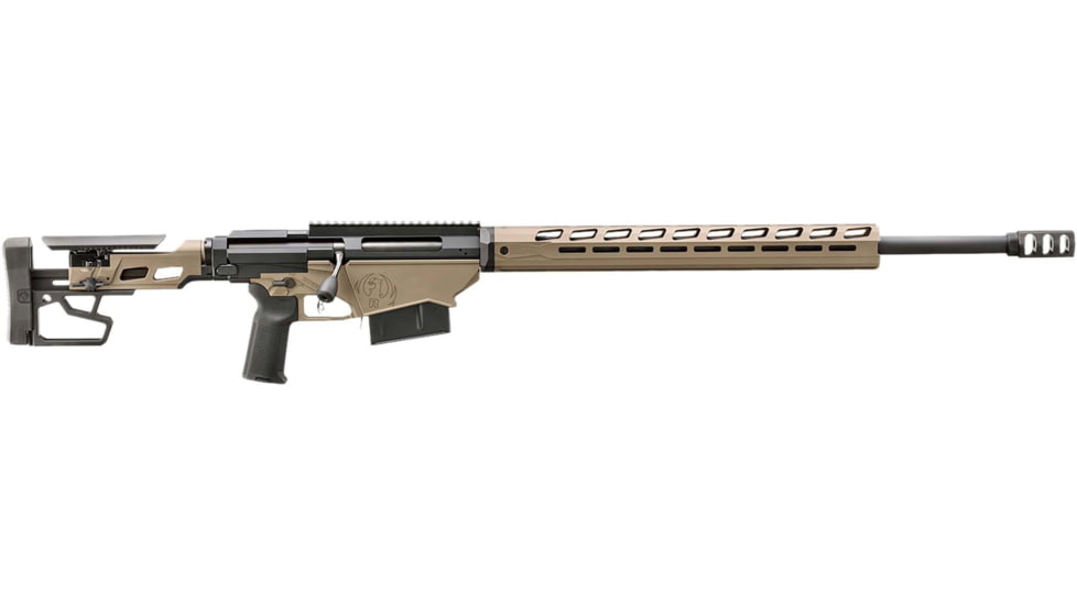 Ruger Precision Bolt Action Rifle, .338 Lapua Magnum, 26in Barrel, 1-9.375, Synthetic Bronze Stock, Black, 18096-FRRMPG
